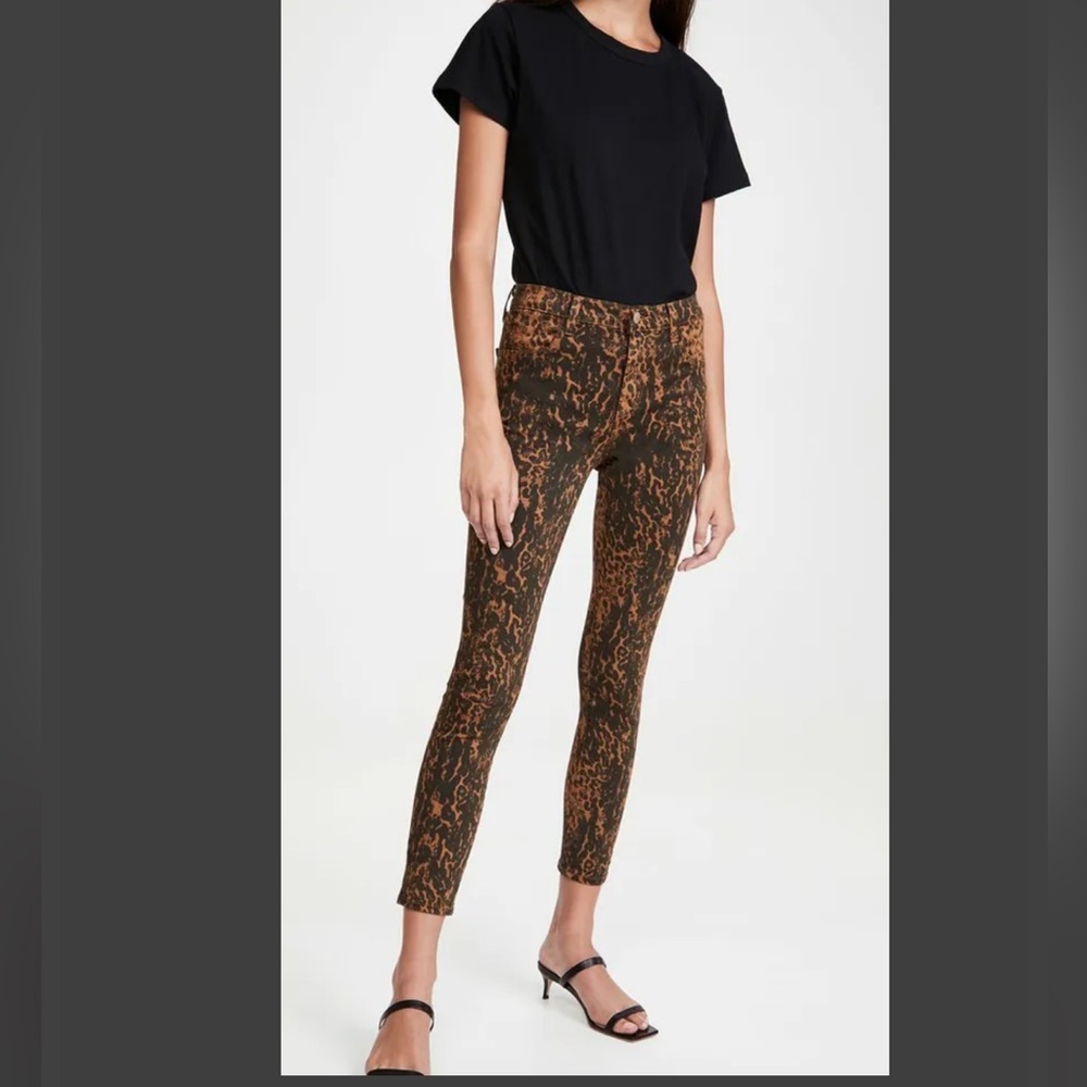 J Brand Alana Pollock Vaska Jag High Rise Crop Skinny Jeans Size 27